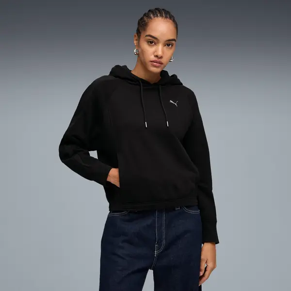 PUMA PUMA HER Oversized Hoodie Women, Clothing, Black, S