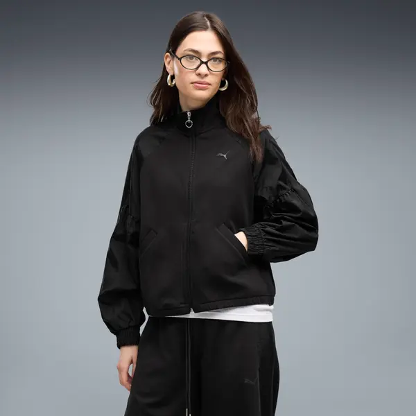 PUMA PUMA HER Relaxed Full-Zip Jacket Women, Clothing, Black, S