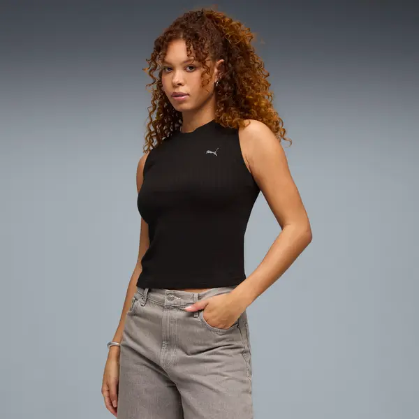PUMA PUMA HER Tank Women, Clothing, Black, S