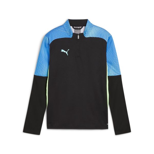PUMA Puma individual FINAL Quarter-Zip Top Youth, Black, Size 15-16Y, Clothing