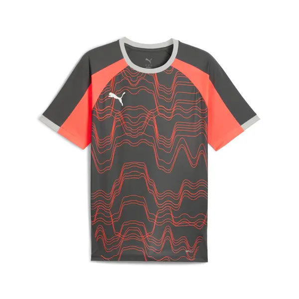 PUMA PUMA IndividualLIGA Graphic Football Jersey Men, Sport, Shadow Gray/White/Glowing Red, S