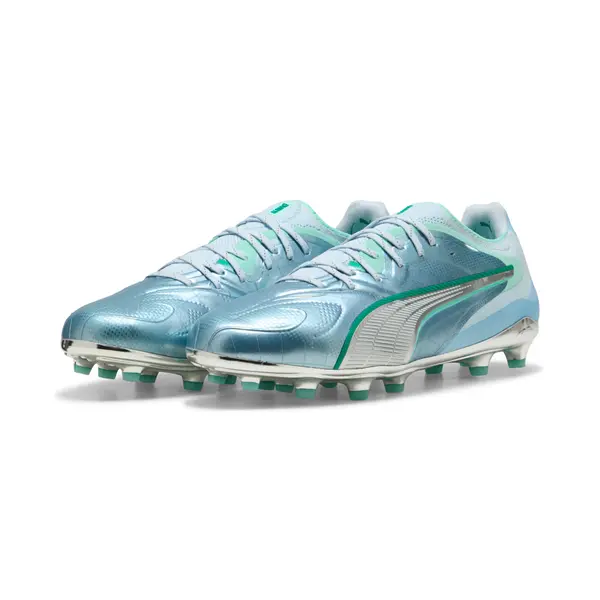 PUMA PUMA KING 20 ULTIMATE CA NYC FG/AG Football Boots Unisex, Sports, Icy Blue/Mint Jelly/Sparkling Green, 44