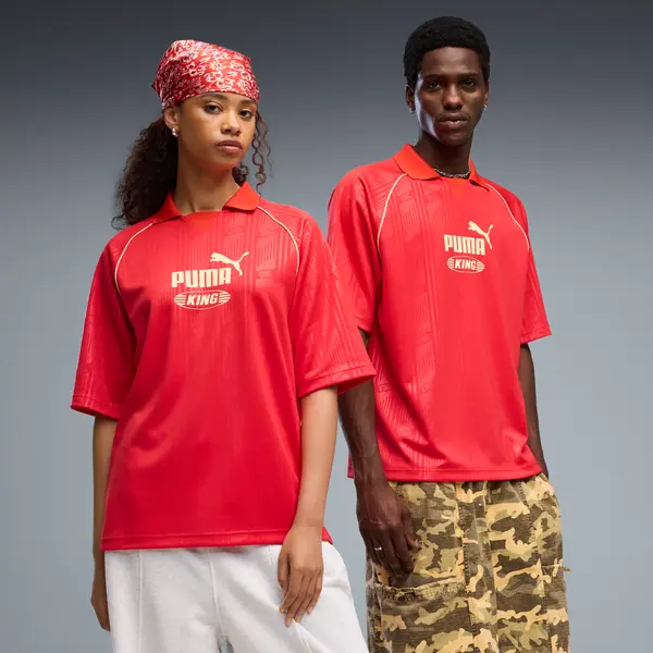 PUMA PUMA KING Boxy Jersey Unisex, Clothing, Red, S