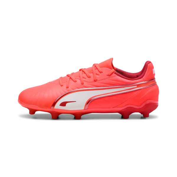 PUMA Puma KING MATCH FG/AG Football Boots Youth, Red, Size 34.5, Shoes