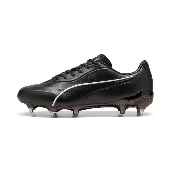 PUMA PUMA KING PLATINUM MxSG Football Boots Unisex, Shoes, Black/Black/Metallic Gold, 44