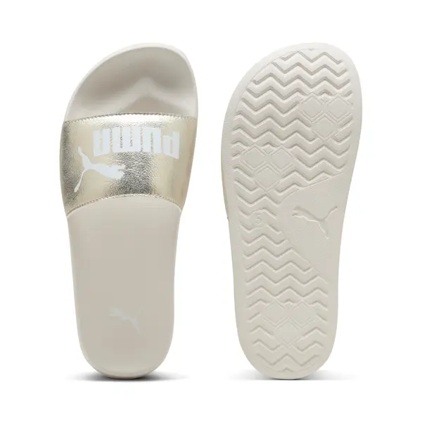 PUMA PUMA Leadcat 2.0 Metallic Whisper Sandals Women, Shoes, Gold/White/Warm White, 35.5