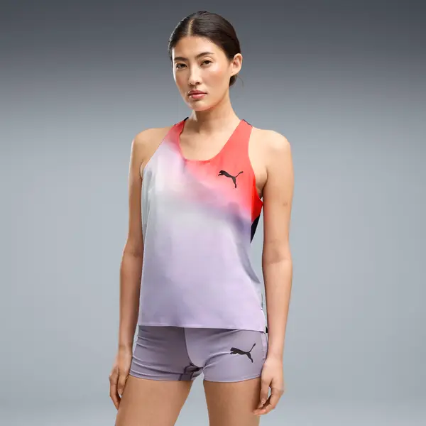 PUMA PUMA Lightspeed ULTRAWEAVE Graphic Running Singlet Women, Clothing, Inky Depths, S