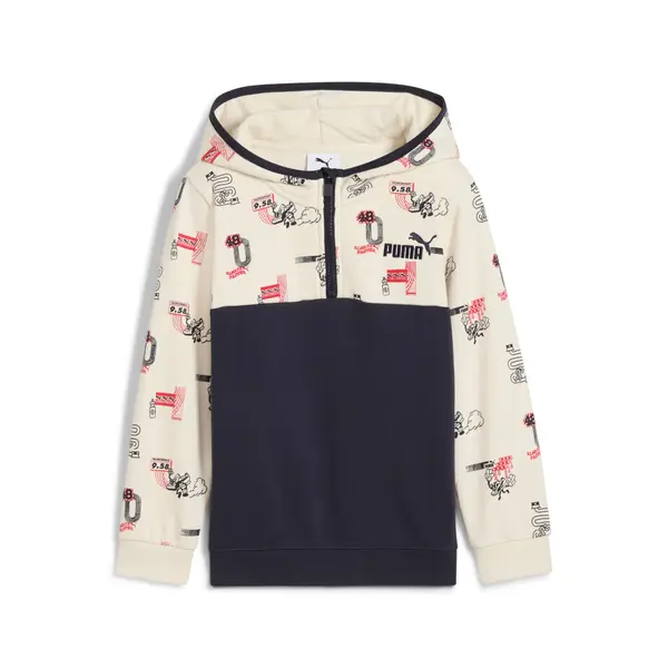 PUMA PUMA Little Runners Half-Zip Hoodie Kids, Shop, New Navy, 4-5Y