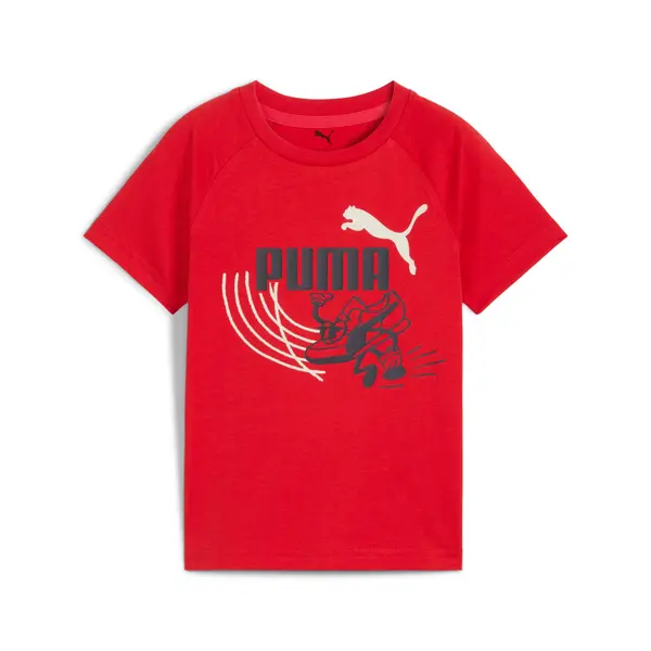 PUMA PUMA Little Runners Tee Kids, Age, Red, 4-5Y