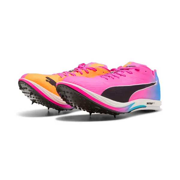 PUMA PUMA Long Distance NITRO™ Elite 3 Pro Track Spikes Unisex, Sport, Poison Pink/Sun Stream/Bright Aqua, 44