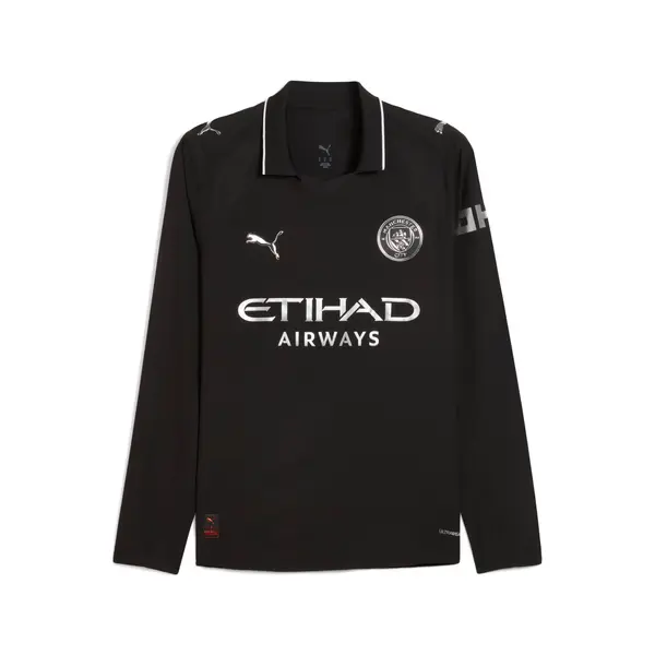 PUMA PUMA Manchester City 25/26 Authentic Long Sleeve Away Jersey Men, Sport, Black, S