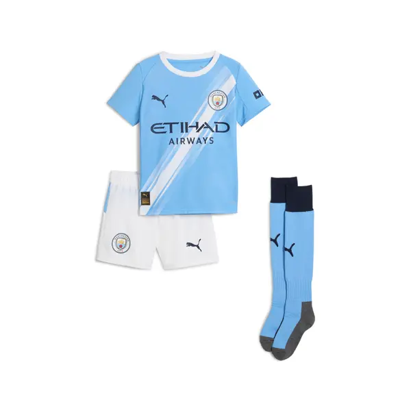 PUMA PUMA Manchester City 25/26 Home Minikit Kids, Clothing, Light Blue/White, 4-5Y