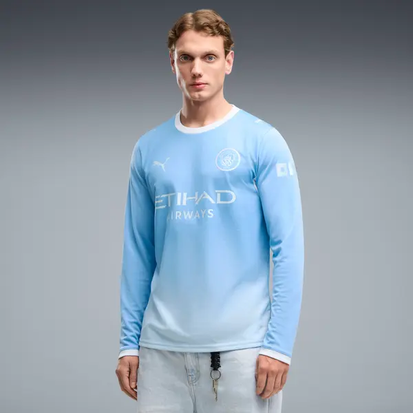 PUMA PUMA Manchester City 26/27 Home Long Sleeve Jersey Men, Clothing, Light Blue/Icy Blue, S