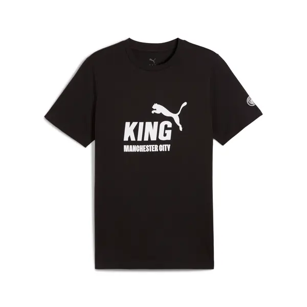 PUMA PUMA Manchester City KING Logo Tee Men, Sport, Black, S