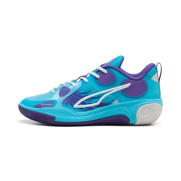 PUMA PUMA MB World.01 Basketball Shoes Unisex, Shoes, Bright Aqua/Violet, 44