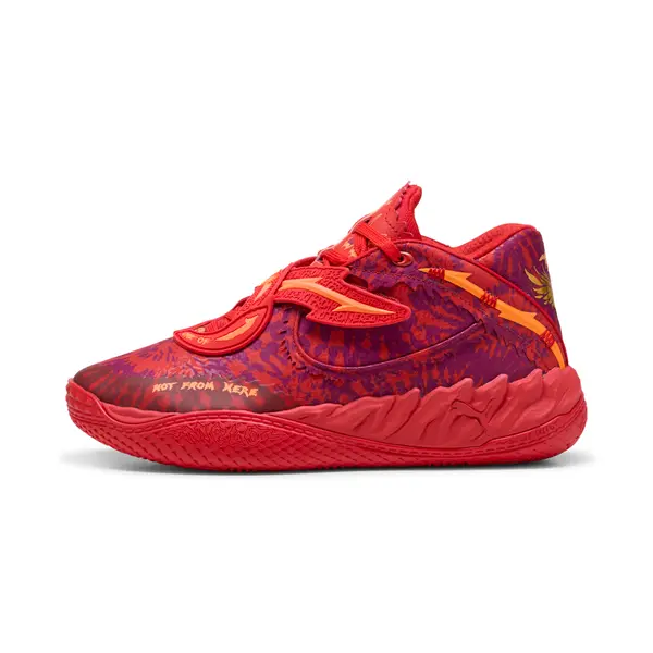 PUMA PUMA MB.05 Crowd Surf Basketball Shoes Unisex, Shoes, Red/Magenta Gleam/Orange Pes, 44