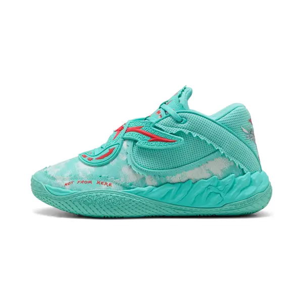 PUMA PUMA MB.05 Melo World Basketball Shoes Unisex, Shoes, Aquatic/Red, 44