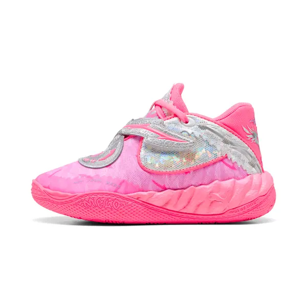 PUMA PUMA MB.05 World Tour Basketball Shoes Kids, Shoes, Sun Struck/Pure Magenta, 27.5