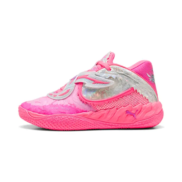 PUMA PUMA MB.05 World Tour Basketball Shoes Unisex, Shoes, Sun Struck/Pure Magenta, 44