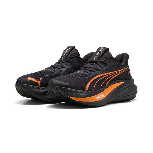 PUMA PUMA McLAREN RACING MagMax NITRO™ 2 Running Shoes Men, Motorsport, Black/Papaya, 44