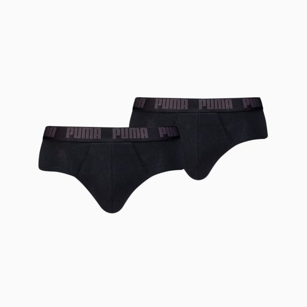 PUMA PUMA Men's Briefs 2 Pack, Black