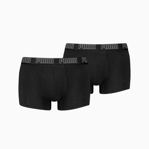 PUMA PUMA Men's Trunks 2 Pack, Black
