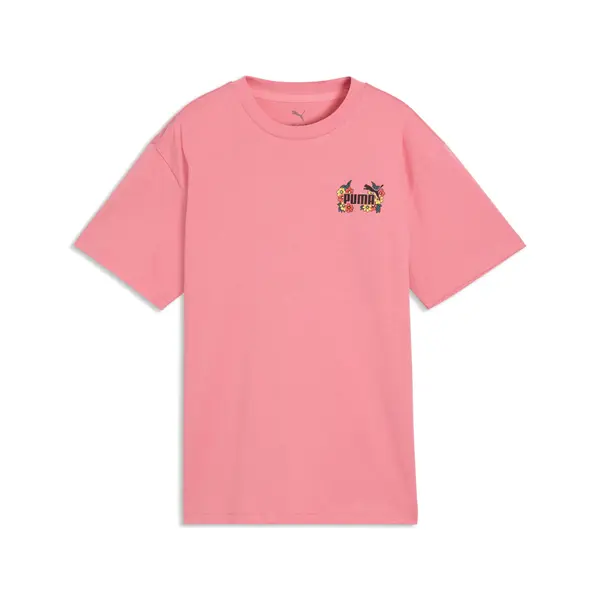 PUMA PUMA MID 90s Relaxed Graphic Tee Youth, Age, Wild Pink, 15-16Y