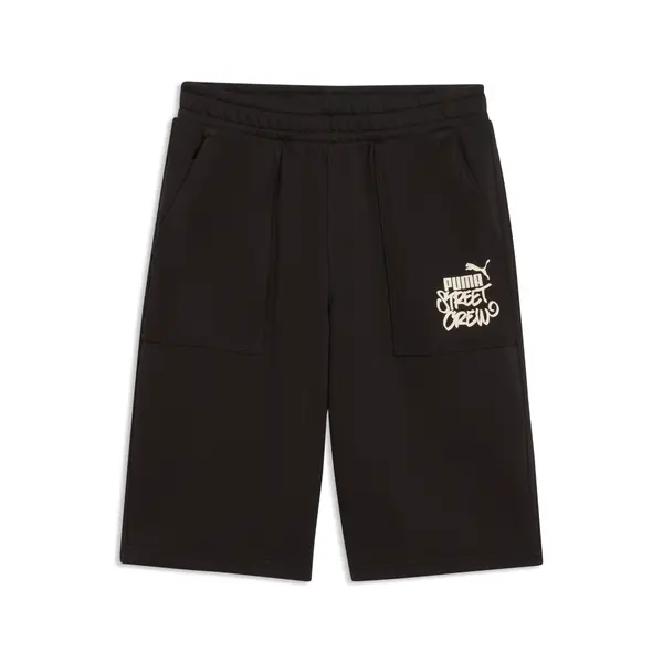 PUMA PUMA MID 90s Relaxed Long Shorts Youth, Kids, Black, 15-16Y