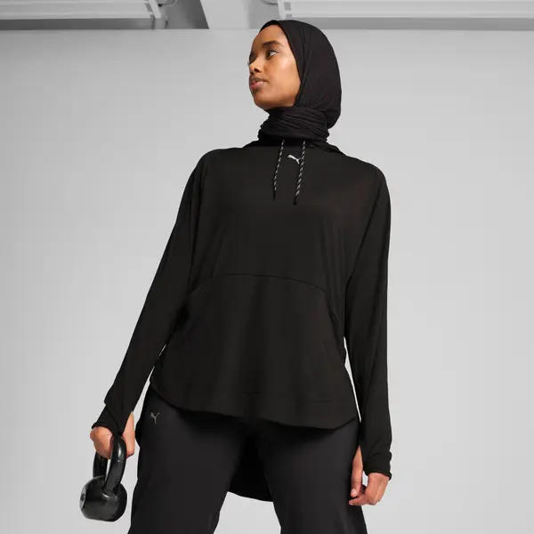 PUMA PUMA MODEST Hoodie Women, Clothing, Black, 3XL