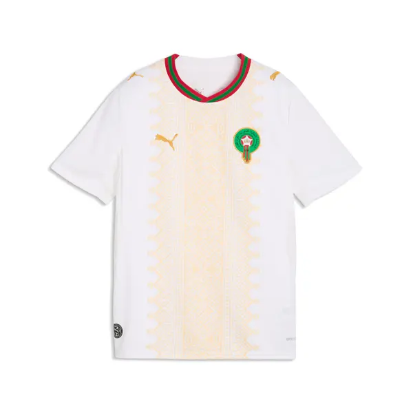 PUMA PUMA Morocco 2026 Away Jersey Youth, Football, White/Victory Gold, 15-16Y