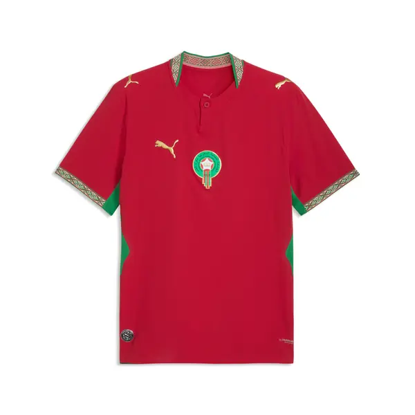 PUMA PUMA Morocco 2026 Home Jersey Authentic Men, Performance, Fast Red/Victory Gold, S