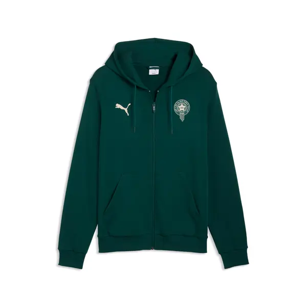 PUMA PUMA Morocco ftblCulture Hooded Sweat Jacket Men, Football, Dark Myrtle/Alpine Snow, S