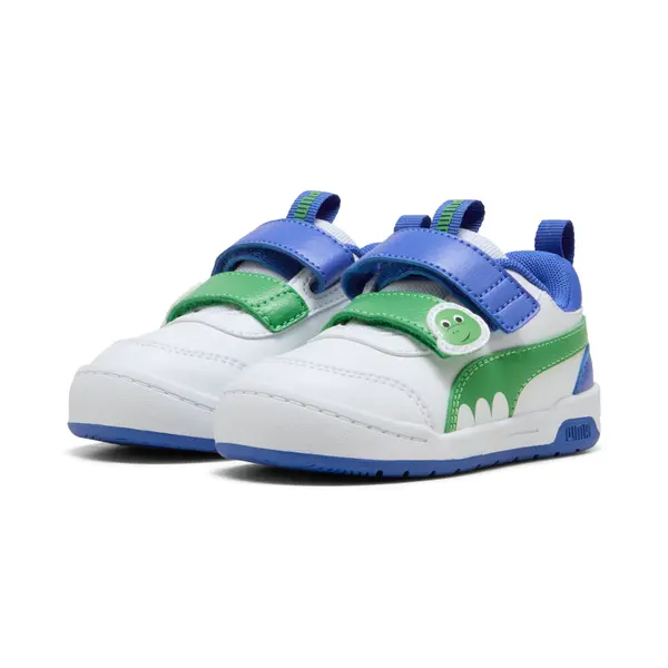 PUMA PUMA Multiflex 2 Dino Sneakers Toddlers, Shop, White/Green Fruit/Royal Sapphire, 19
