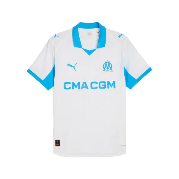 PUMA PUMA Olympique de Marseille 25/26 Authentic Home Jersey Men, Sport, White/Azure, S