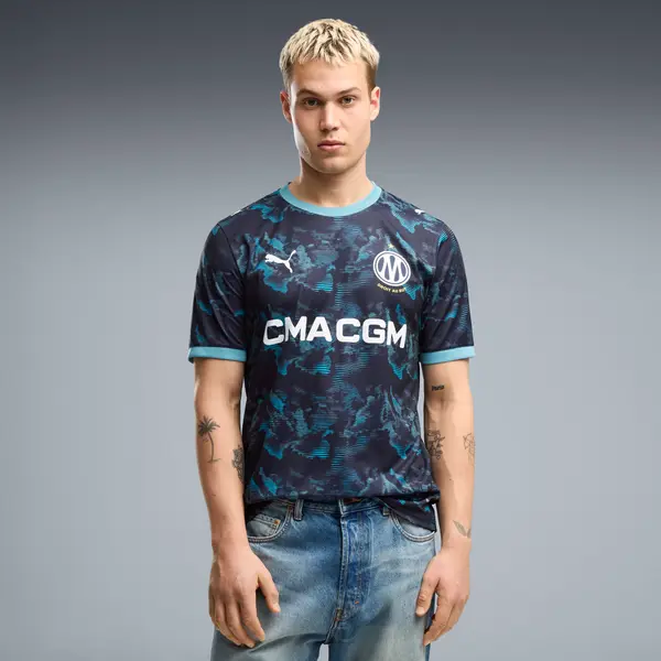 PUMA PUMA Olympique de Marseille 26/27 Away Jersey Men, Men, Navy/Baltic Sea Blue, S