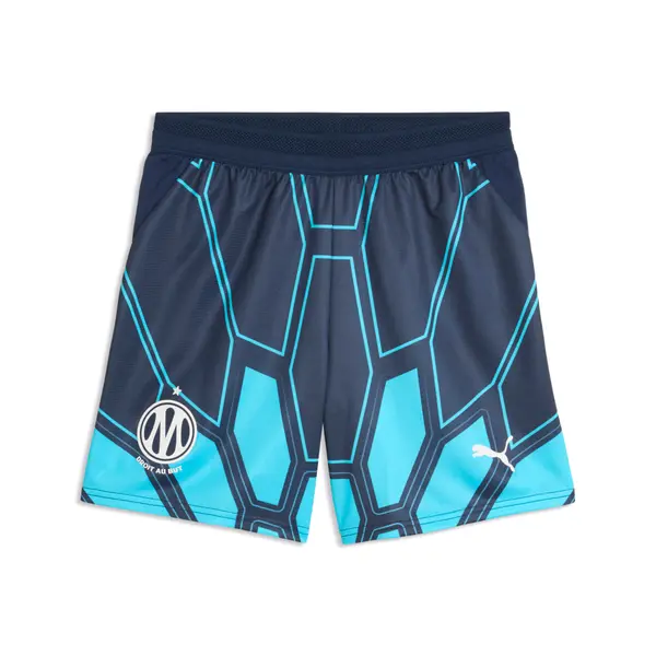PUMA PUMA Olympique de Marseille Goalkeeper Shorts Youth, Age, Bright Aqua/Club Navy, 15-16Y