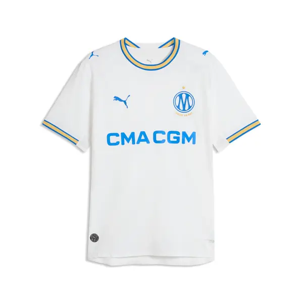 PUMA PUMA Olympique de Marseille Home Jersey Authentic Men, Sport, White/Royal, S