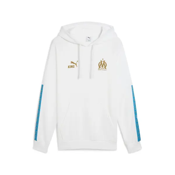 PUMA PUMA Olympique de Marseille KING Hoodie Men, Sport, White/Gold, S