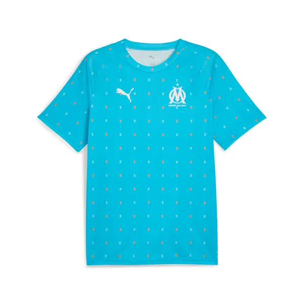 PUMA PUMA Olympique de Marseille Pre-match Jersey Men, Sport, Azure/White, S