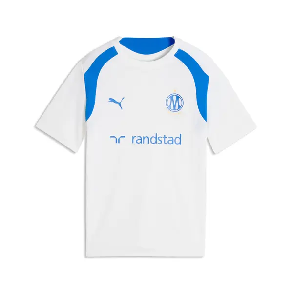 PUMA PUMA Olympique de Marseille Training Jersey Youth, Clothing, White/Royal, 15-16Y