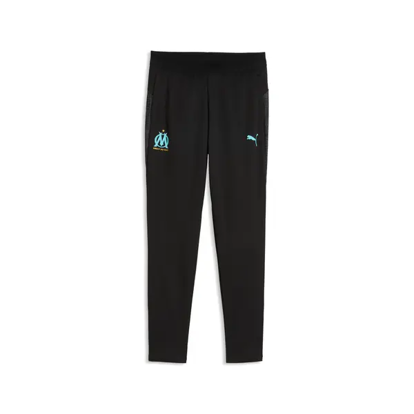 PUMA PUMA Olympique de Marseille Training Pants Youth, Clothing, Black/Aqua, 15-16Y
