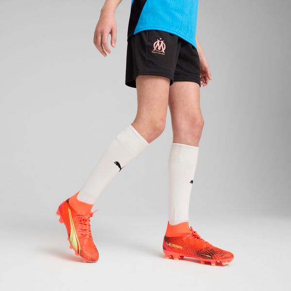 PUMA Puma Olympique de Marseille Training Shorts Youth, Black, Size 9-10Y, Clothing