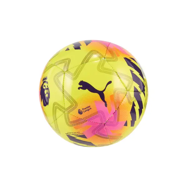 PUMA PUMA Orbita Premier League Lights Mini Football, Accessories, Yellow/Multicolor, Mini