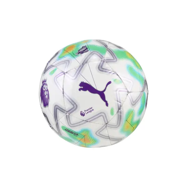 PUMA PUMA Orbita Premier League Thrill Mini Football, Accessories, White/Multicolor, Mini