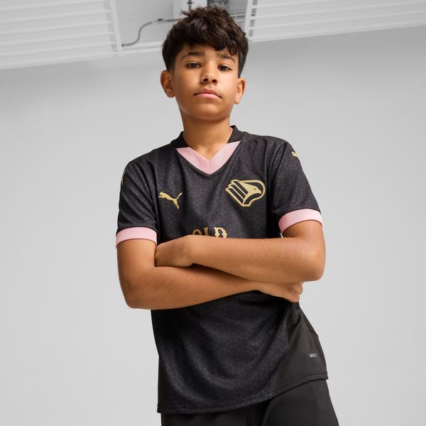 PUMA Puma Palermo F.C. 24/25 Away Jersey Youth, Black, Size 7-8Y, Clothing