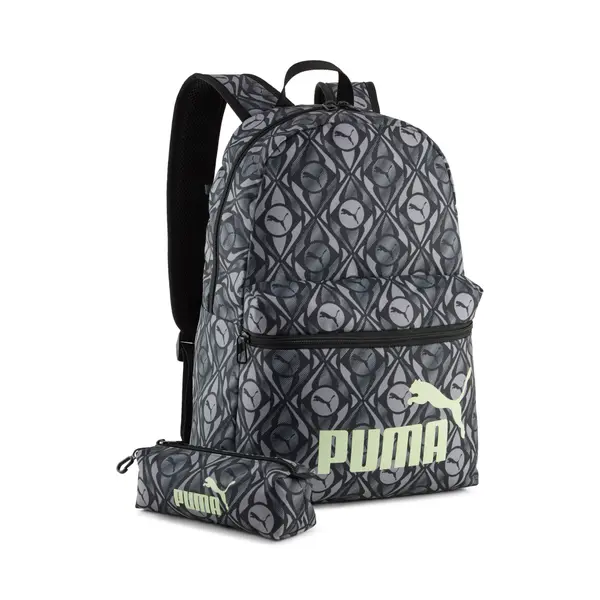 PUMA PUMA Phase 20L Backpack Set, Accessories, Black/Apple Spritz/Football Aop, OSFA