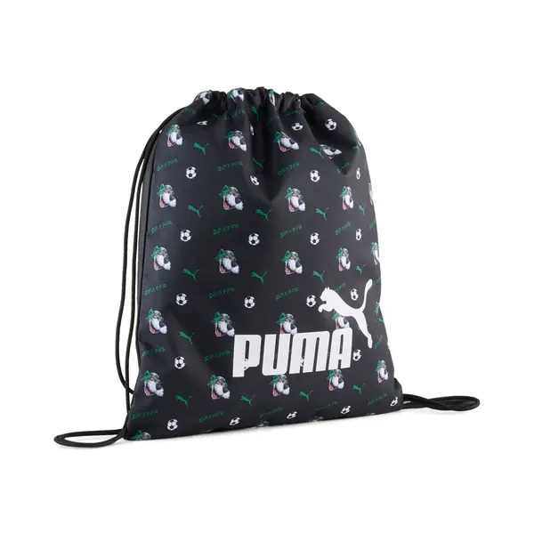 PUMA PUMA Phase Super PUMA Small 11L Gym Sack Kids, Accessories, Black/Super Aop, OSFA
