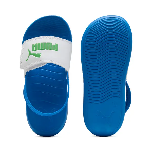 PUMA PUMA Popcat 20 Backstrap Kids' Sandals, Shoes, White/Green Fruit/Racing Blue, 29