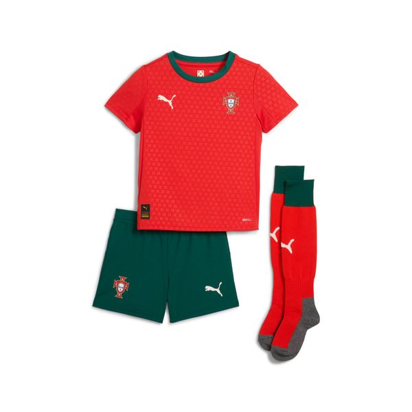 PUMA Puma Portugal 2025 Home Minikit Kids, Red, Size 5-6Y, Clothing