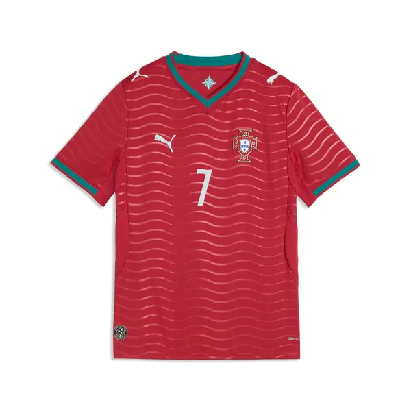 PUMA PUMA Portugal 2026 Home Player Jersey Youth, Shop, Club Red/Green Lagoon, 15-16Y